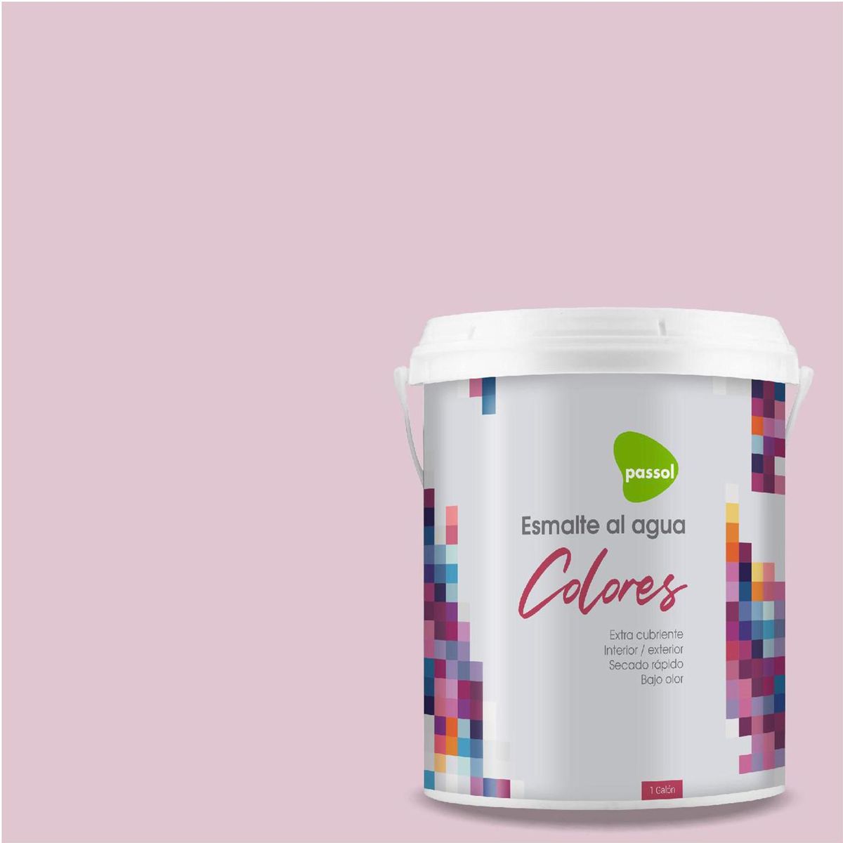 PASSOL - Esmalte al Agua 1 galón(es) Mate Rosado Soft Glow
