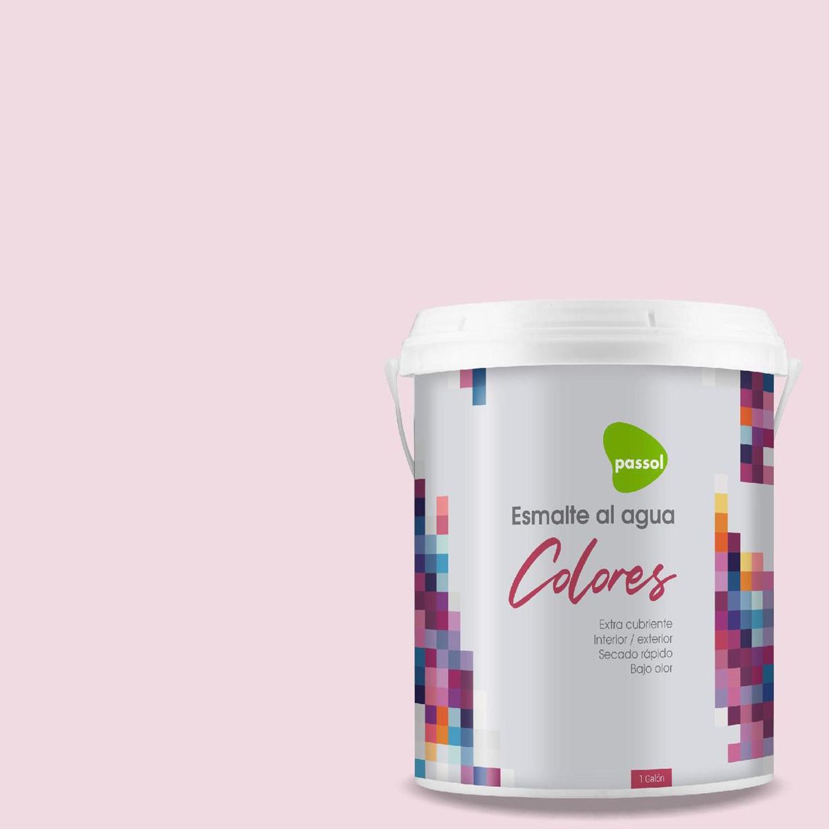 PASSOL - Esmalte al Agua 1 galón(es) Mate Rosado Sheer