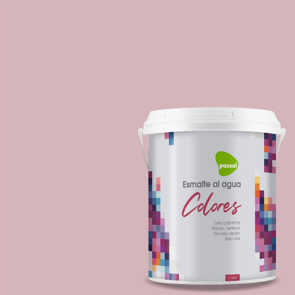PASSOL - Esmalte al Agua 1 galón(es) Mate Rosado Pink Parasol