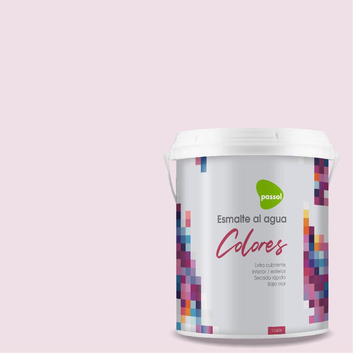 PASSOL - Esmalte al Agua 1 galón(es) Mate Rosado Heather Mist