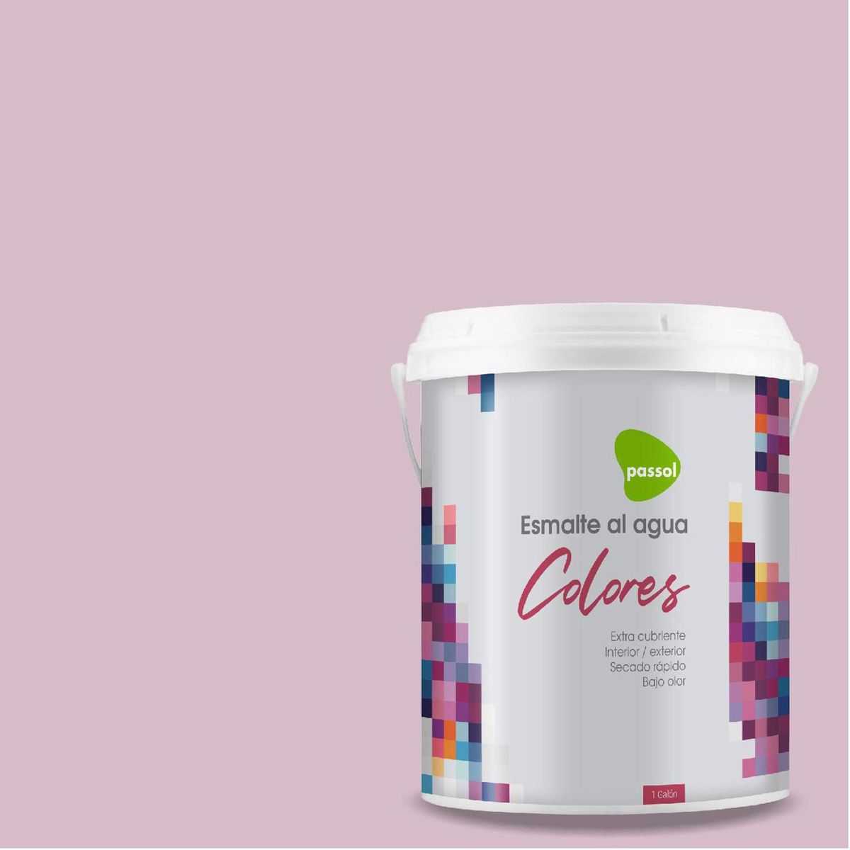 PASSOL - Esmalte al Agua 1 galón(es) Mate Rosado Rose Beauty