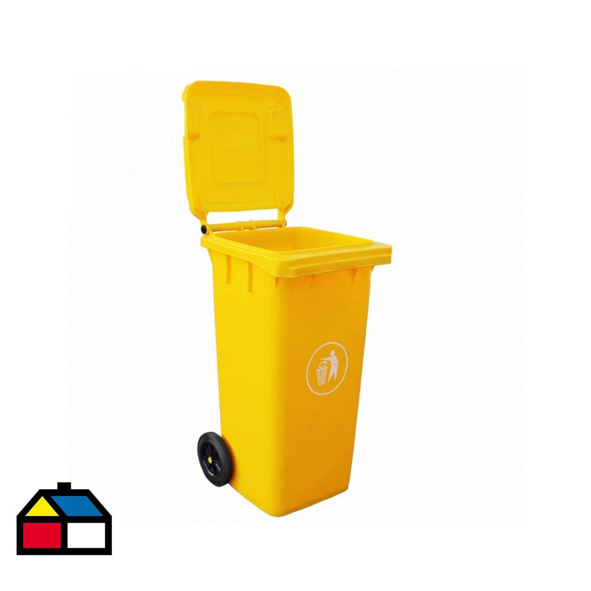 SIGNET - Basurero Contenedor Signet Classics 360 L Amarillo Con Ruedas