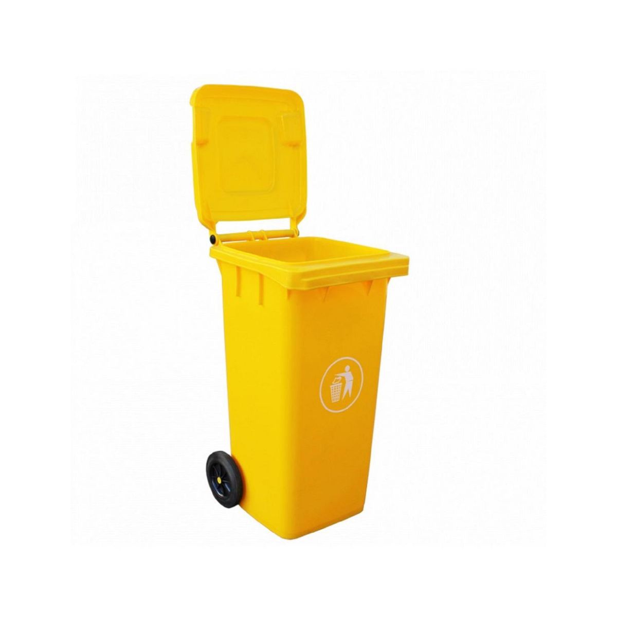 SIGNET - Basurero Contenedor Signet Classics 360 L Amarillo Con Ruedas
