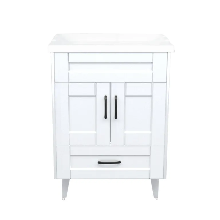 Kit mueble vanitorio B60SK F blanco 60 cm