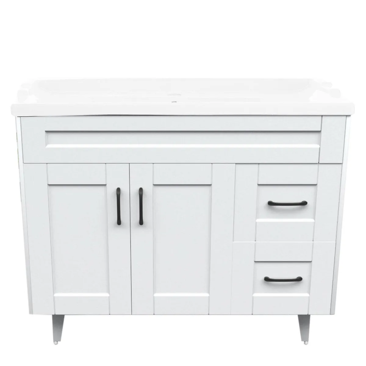 DOMSA - Kit mueble vanitorio Deluxe 100SK F blanco 100 cm