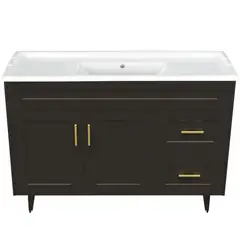 DOMSA - Kit mueble vanitorio Deluxe 120SK F café 120 cm