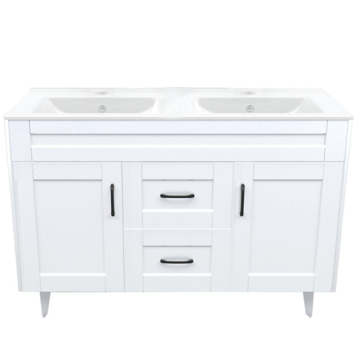 DOMSA - Kit mueble vanitorio Deluxe D120SK F blanco 120 cm