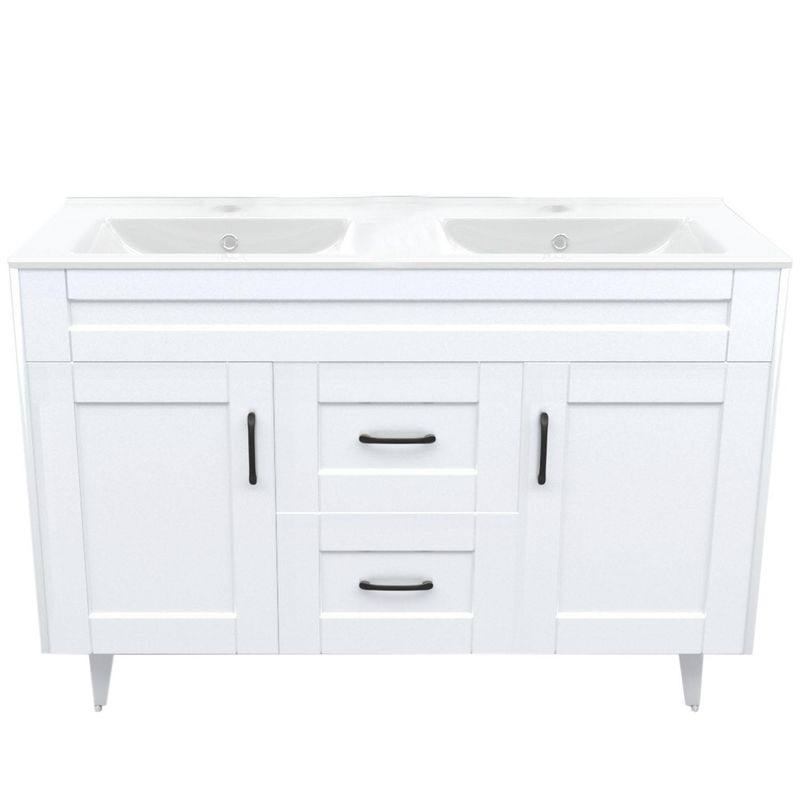 DOMSA - Kit mueble vanitorio Deluxe D120SK F blanco 120 cm