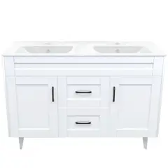 DOMSA - Kit mueble vanitorio Deluxe D120SK F blanco 120 cm