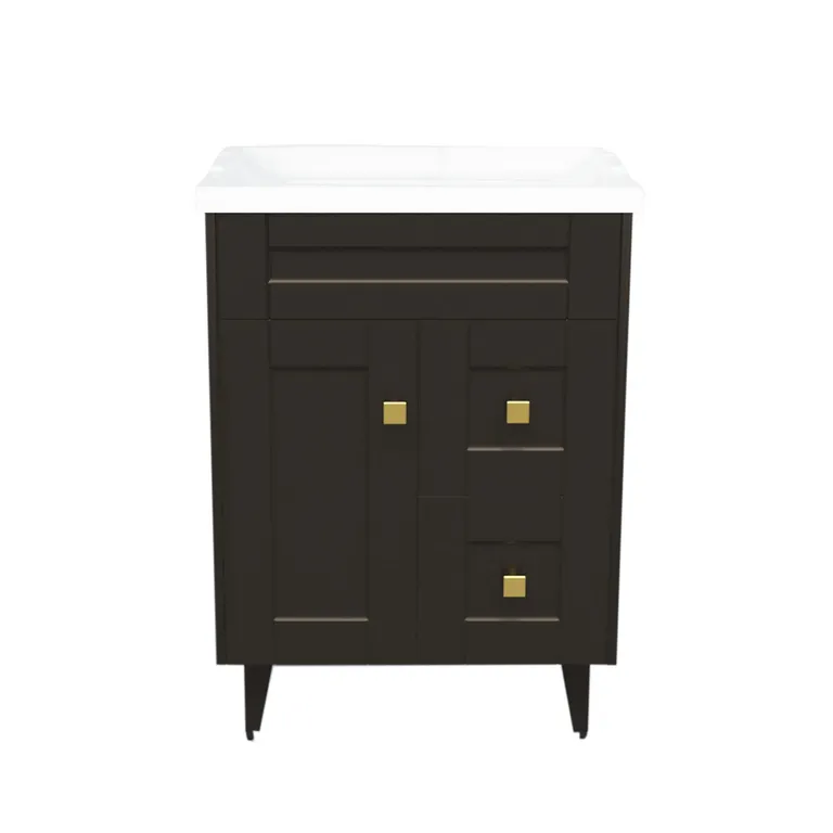 Kit mueble vanitorio Deluxe N60SK F café 60 cm