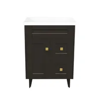 Kit mueble vanitorio Deluxe N60SK F café 60 cm