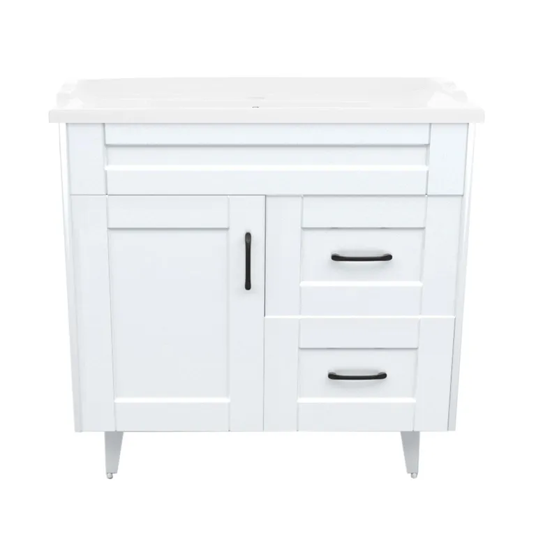 Kit mueble vanitorio Deluxe 80SK F blanco 80 cm