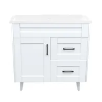 Kit mueble vanitorio Deluxe 80SK F blanco 80 cm