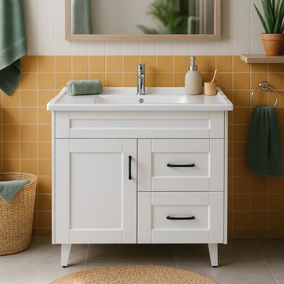 Imagen 2 del producto Kit mueble vanitorio Deluxe 80SK F blanco 80 cm