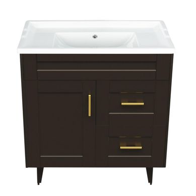 Kit mueble vanitorio Deluxe 80SK F caf 80 cm
