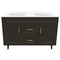 DOMSA - Kit mueble vanitorio Deluxe D120SK P café 120 cm