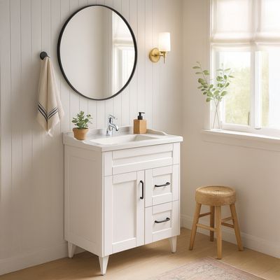 Imagen 2 del producto Kit mueble vanitorio Deluxe 70SK F blanco 70 cm