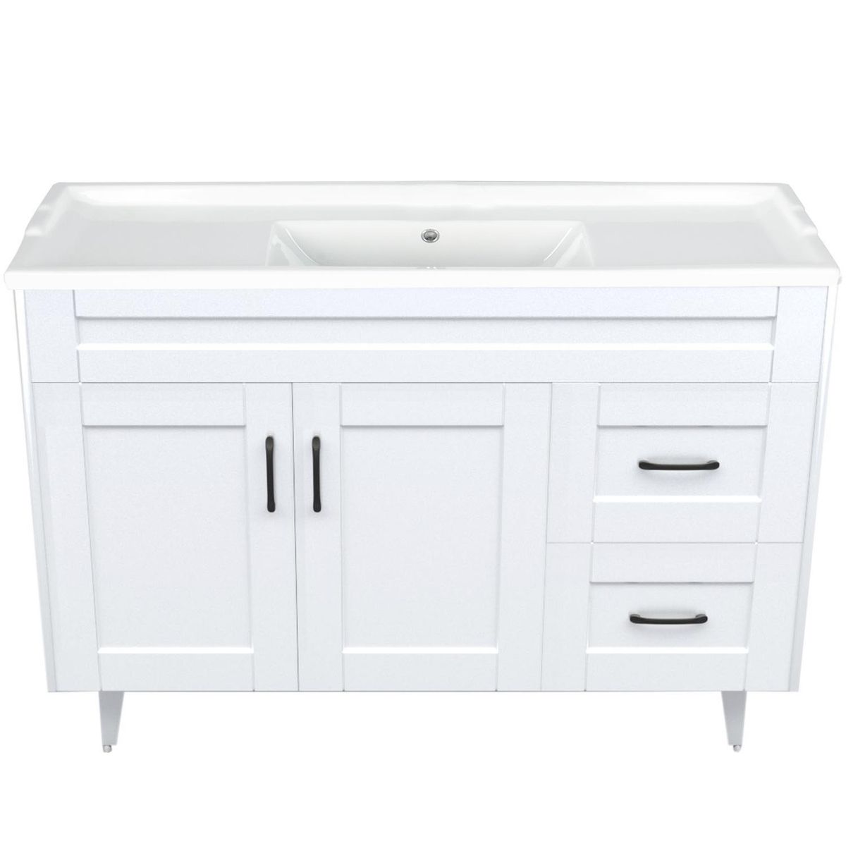 Kit mueble vanitorio Deluxe 120SK F blanco 120 cm, marca DOMSA - Foto Principal