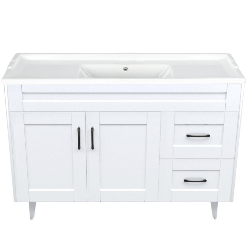 DOMSA - Kit mueble vanitorio Deluxe 120SK F blanco 120 cm