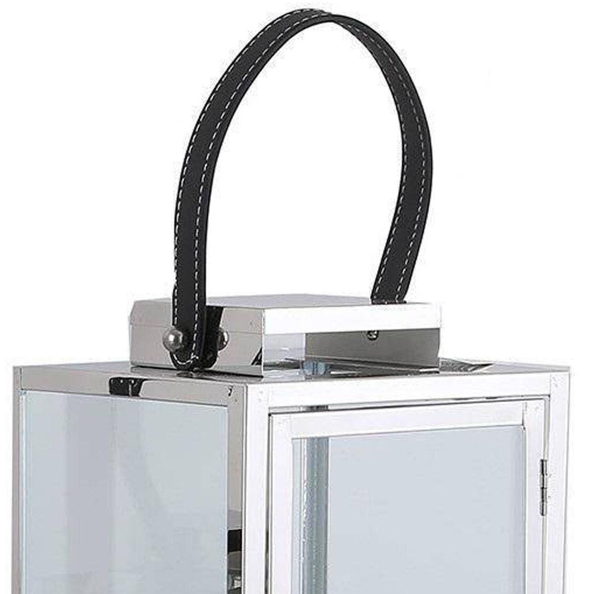 IMPORTADORA USA - Farol con asa de cuero 50 cm