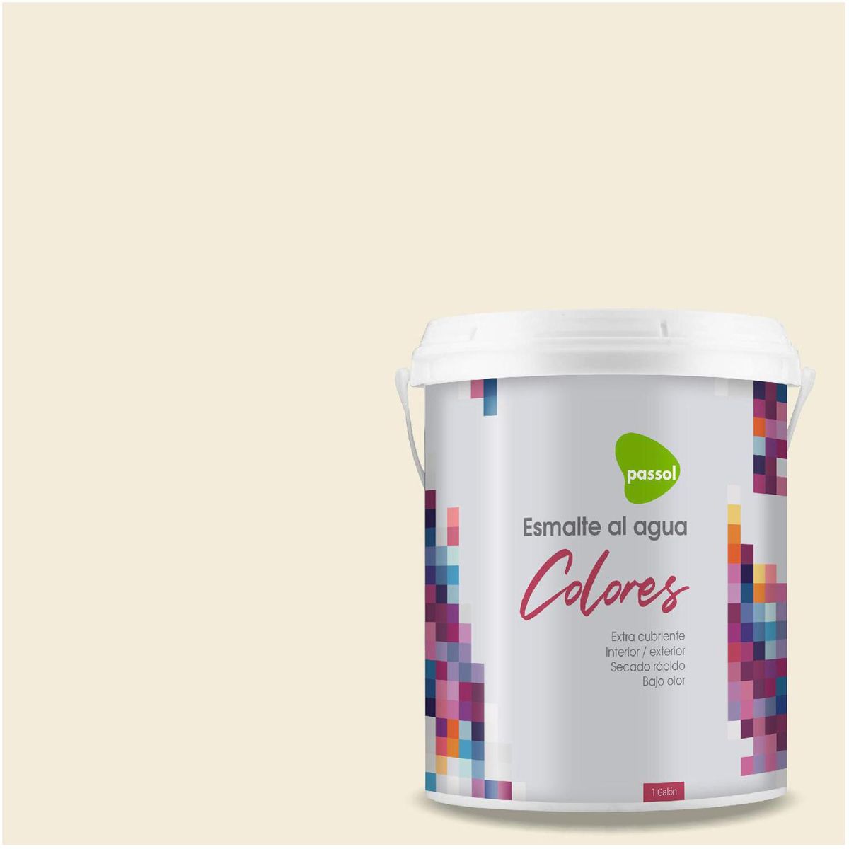 PASSOL - Esmalte al Agua 1 galón(es) Mate Amarillo Yellow Custard