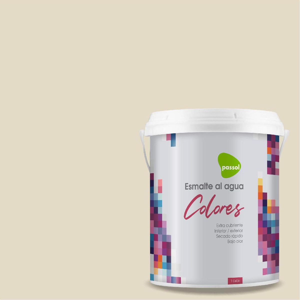 PASSOL - Esmalte al Agua 1 galón(es) Mate Amarillo Seafog