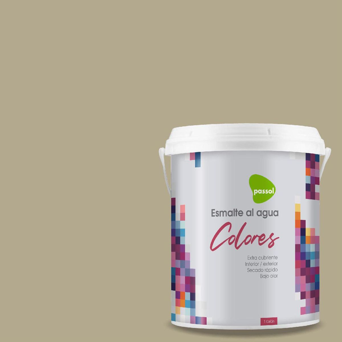 PASSOL - Esmalte al Agua 1 galón(es) Mate Beige Cricket Field