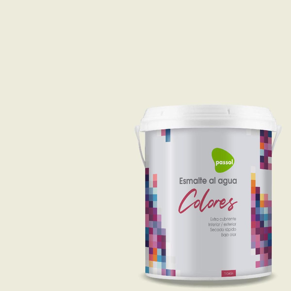 PASSOL - Esmalte al Agua 1 galón(es) Mate Blanco Evening Star