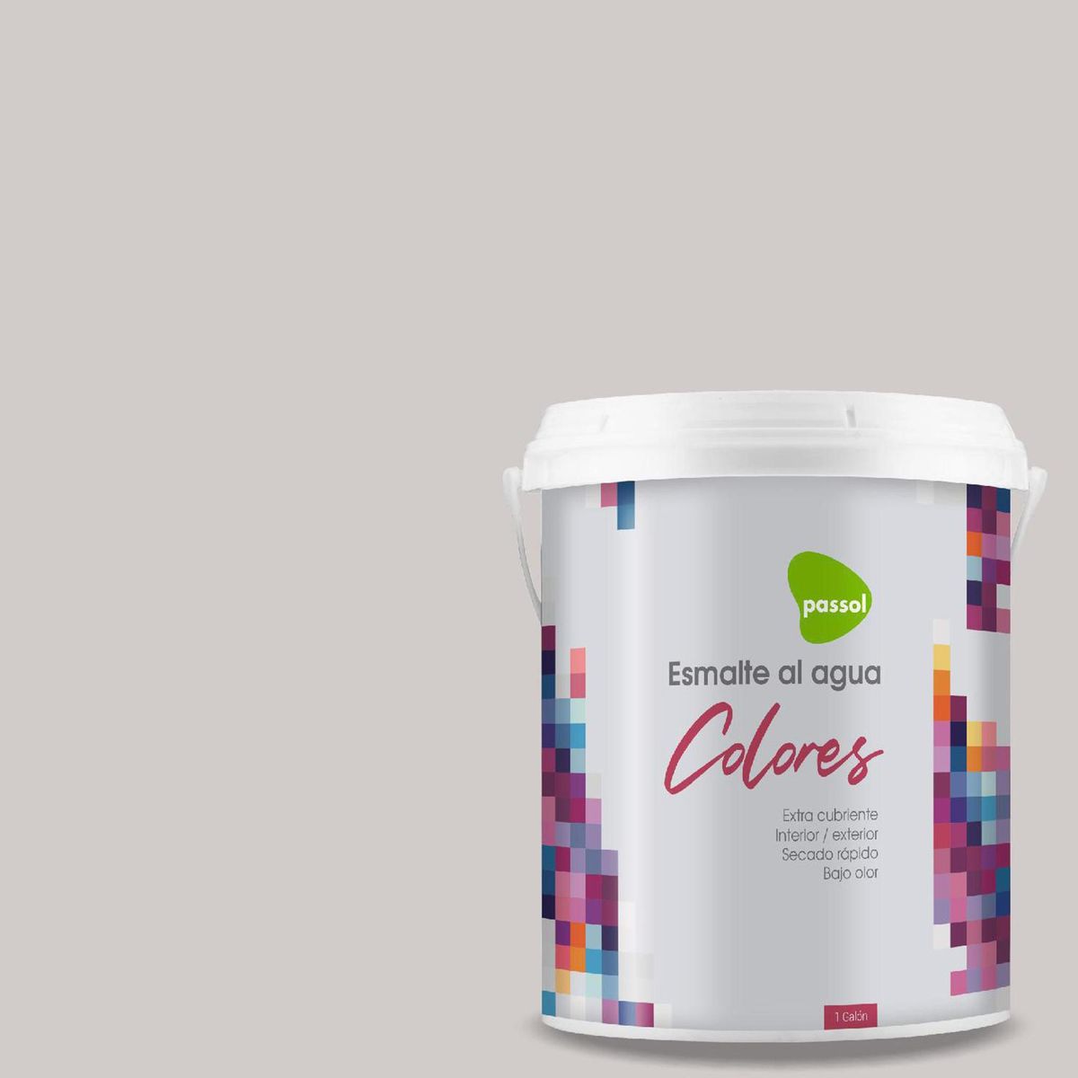 PASSOL - Esmalte al Agua 1 galón(es) Mate Gris Lone Rock