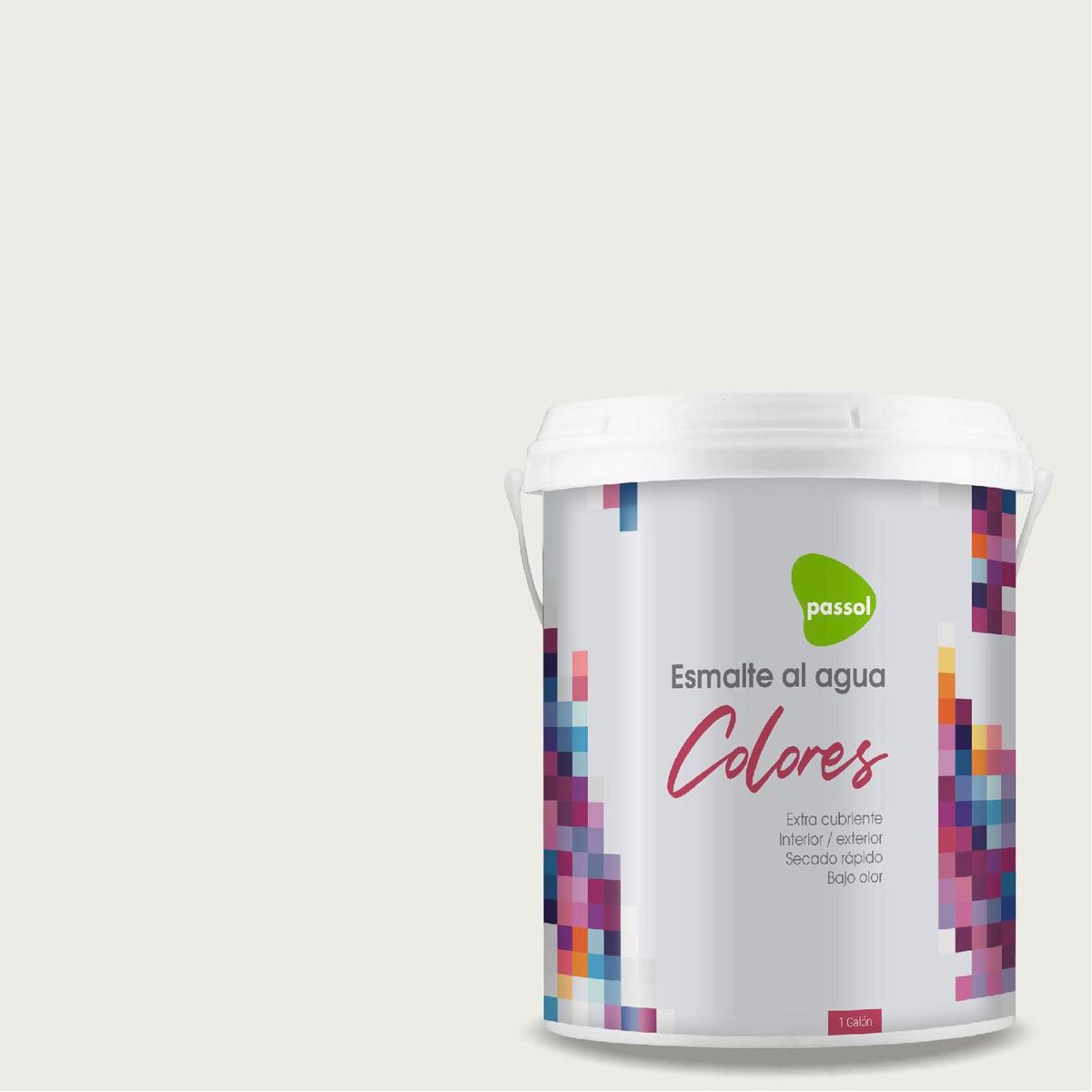 PASSOL - Esmalte al Agua 1 galón(es) Mate Blanco Mystique