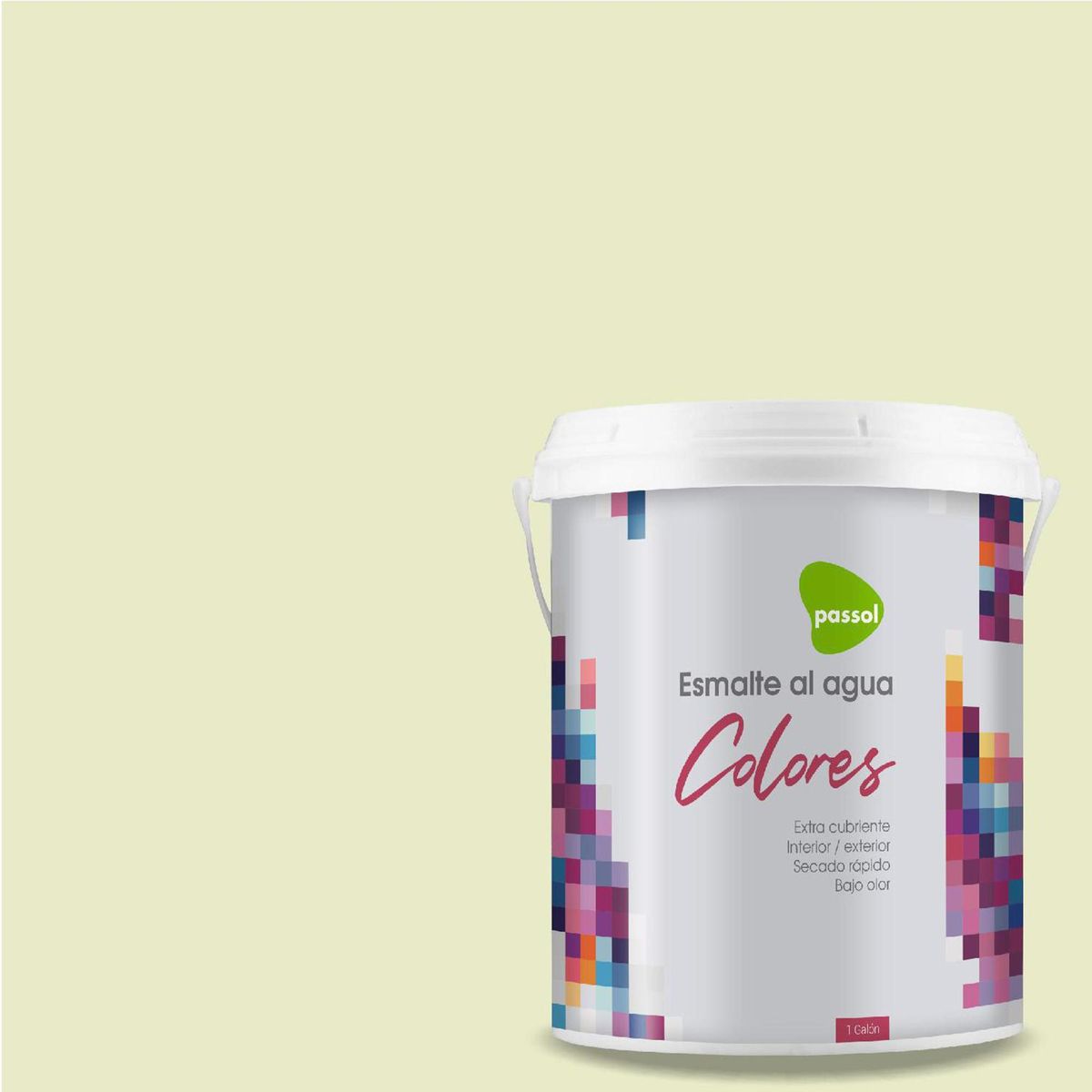 PASSOL - Esmalte al Agua 1 galón(es) Mate Verde Citron