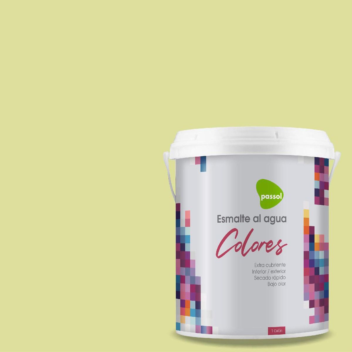 PASSOL - Esmalte al Agua 1 galón(es) Mate Verde Prime Lime