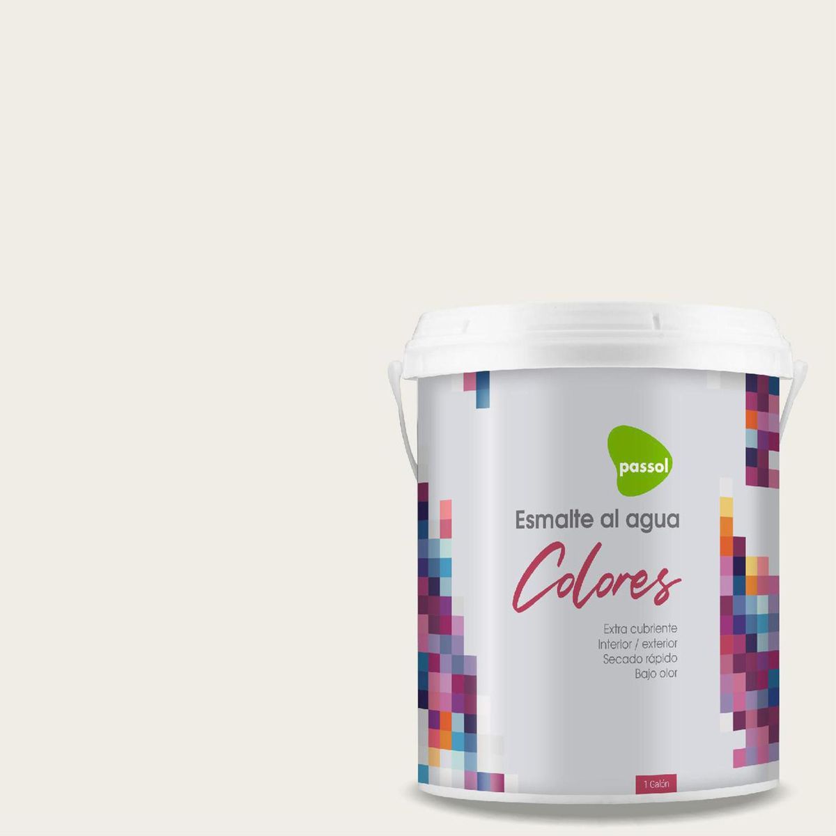 PASSOL - Esmalte al Agua 1 galón(es) Mate Blanco Nearly White