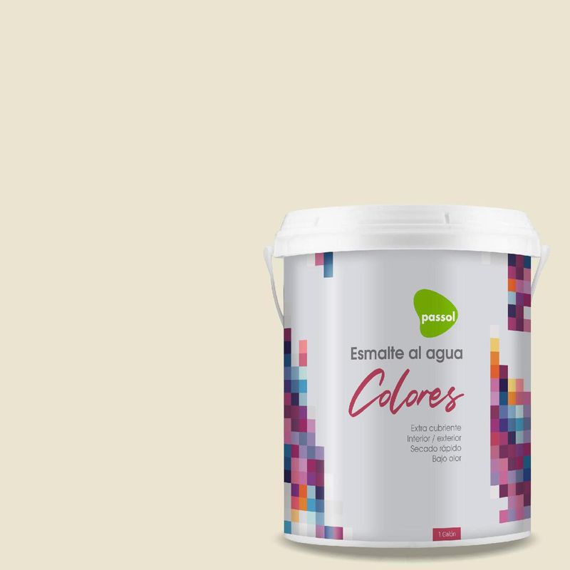PASSOL - Esmalte al Agua Mate 1 galón(es) Blanco Crisp