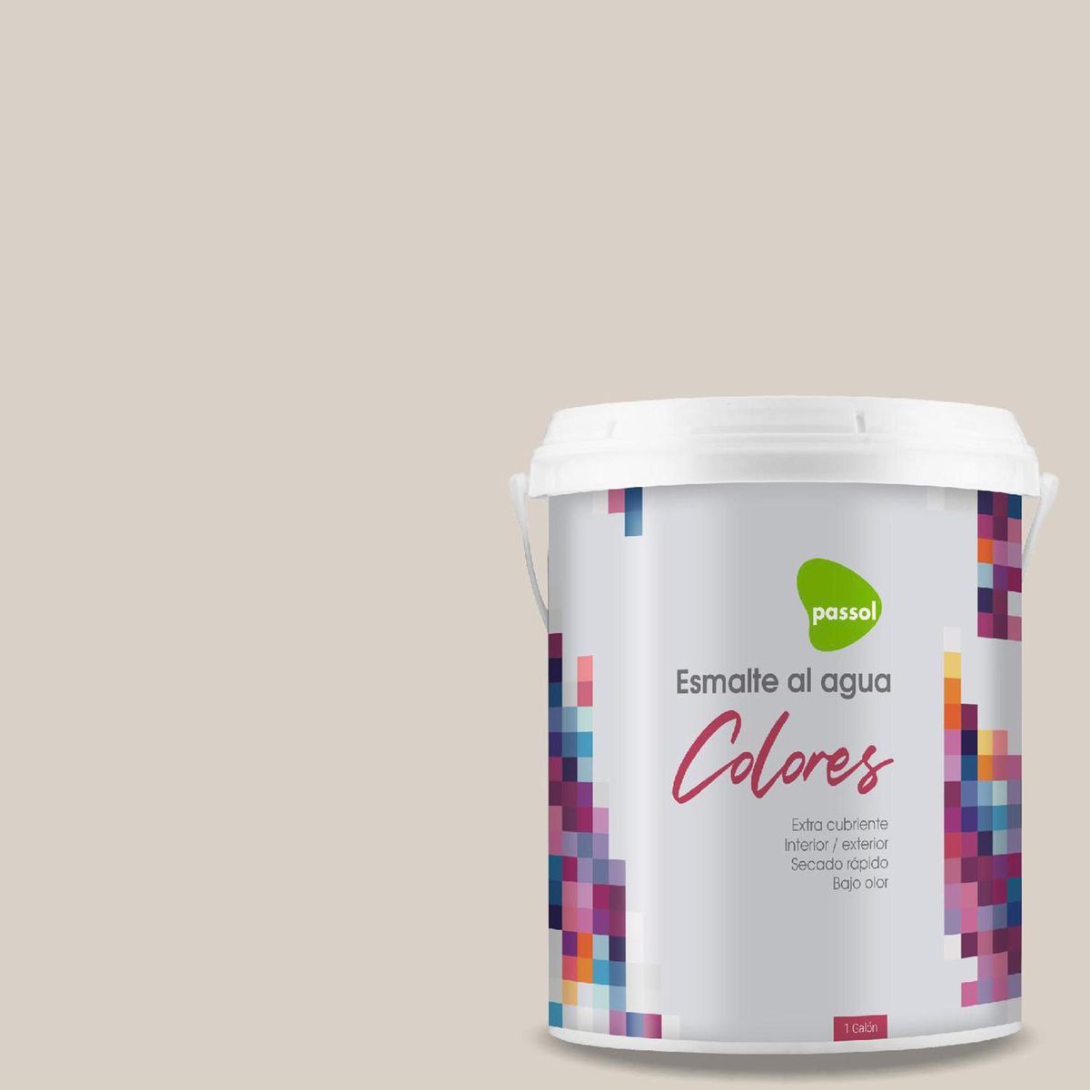 PASSOL - Esmalte al Agua Mate 1 galón(es) Blanco China Doll 