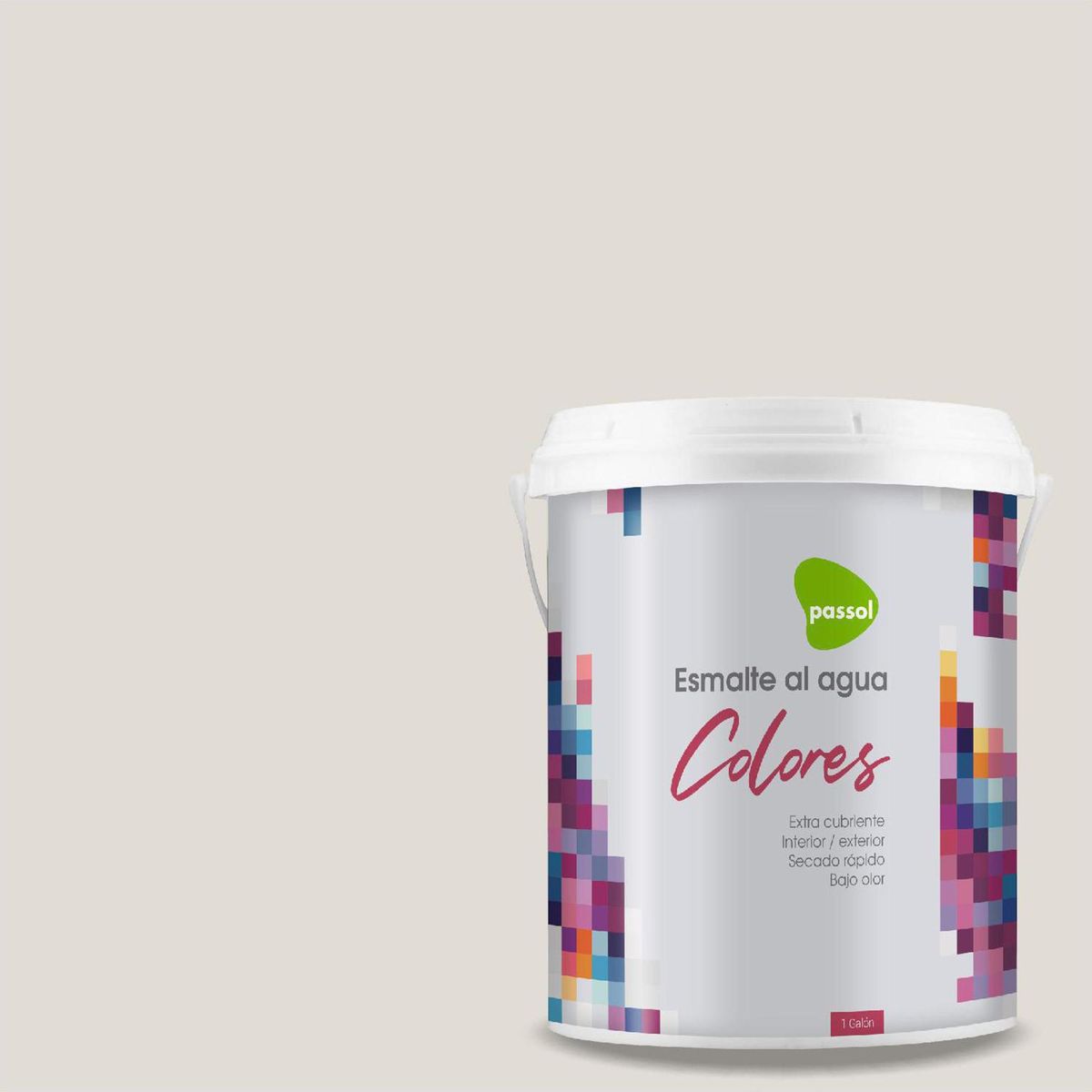 PASSOL - Esmalte al Agua 1 galón(es) Mate Beige Taupe Mist