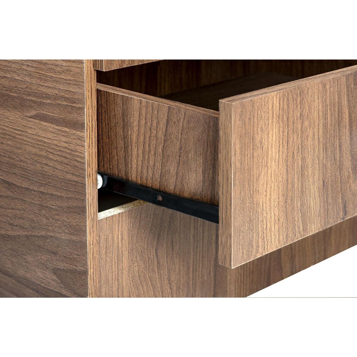 MOBIKIT - Clóset 3 Puerta(s) 2 Cajón(es) 4 Repisa(s) 48.5x182.5x181 cm Nogal