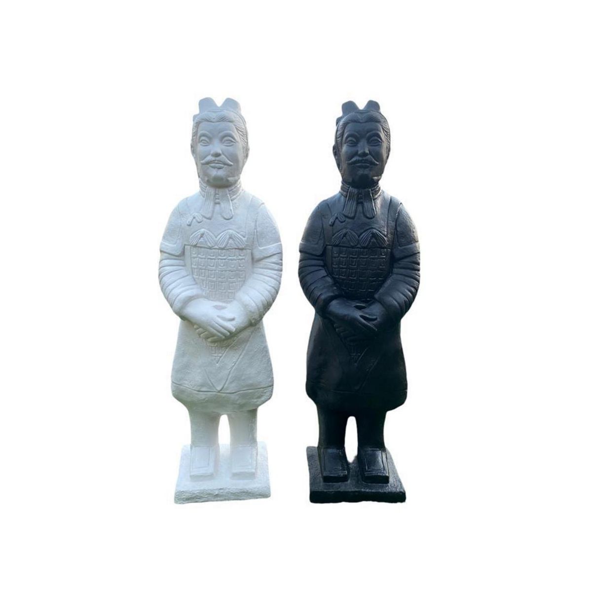 SAT NAM INSPIRES - Figuras soldados de terracota Yin y yang 1.08 mts