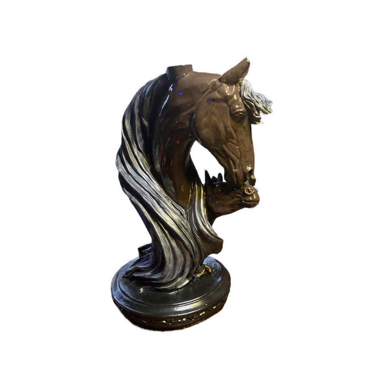 SAT NAM INSPIRES - Figura Caballo decorativo café 60 cm