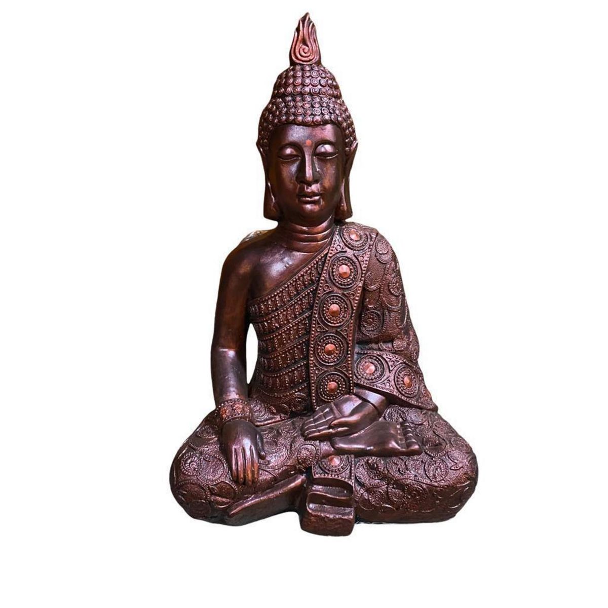 SAT NAM INSPIRES - Buda meditación cobre 50 cm