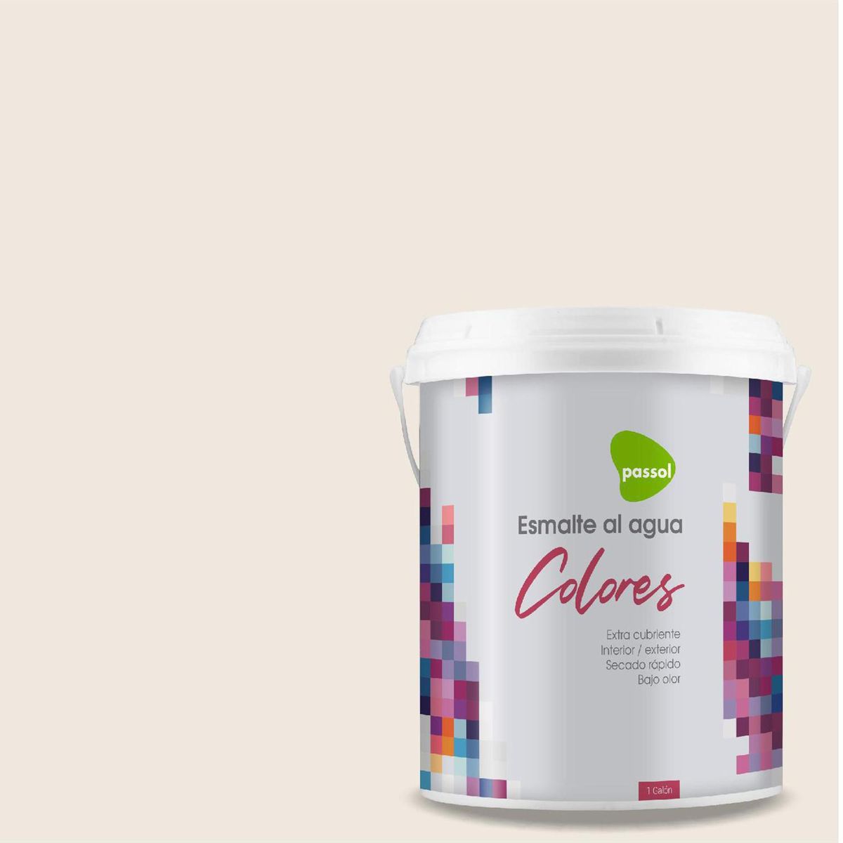 PASSOL - Esmalte al Agua 1 galón(es) Mate Beige Tint