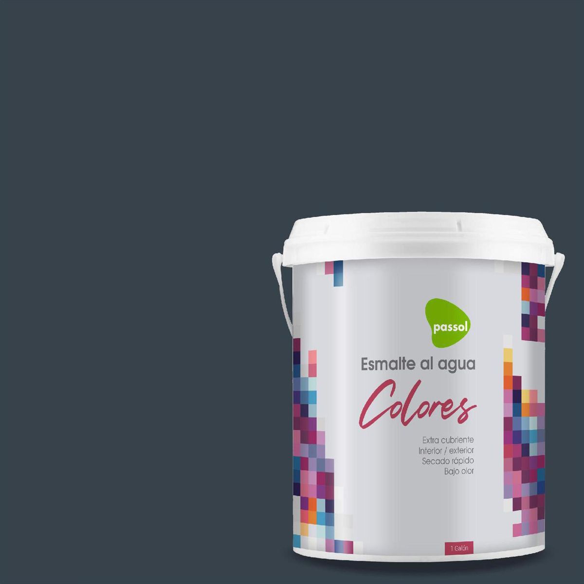 PASSOL - Esmalte al Agua 1 galón(es) Mate Gris Stormy Blue