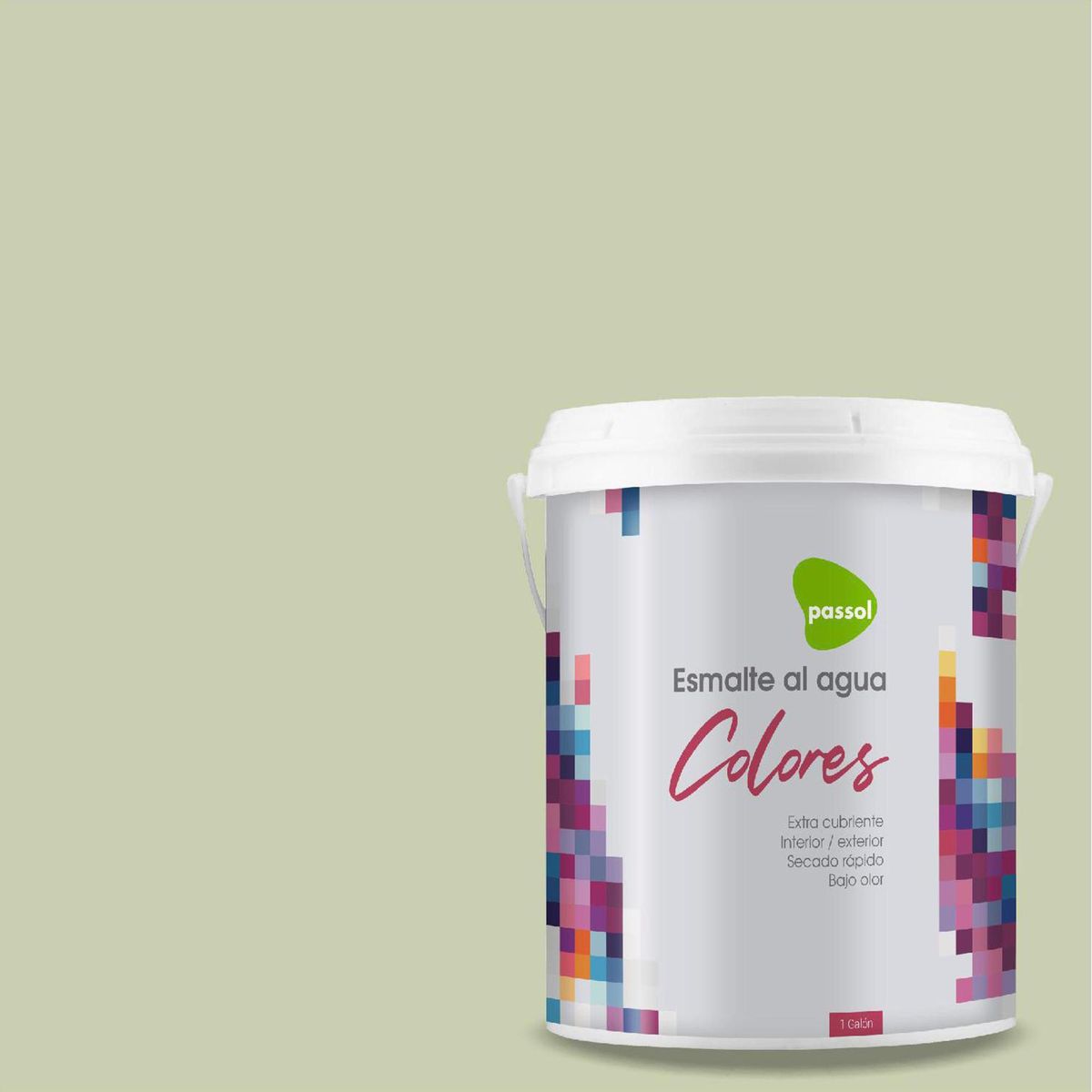 PASSOL - Esmalte al Agua 1 galón(es) Mate Verde Chlorophyll