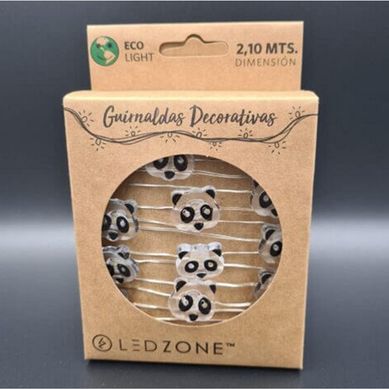 Guirnalda Decorativa Panda a Batera 20 Luces