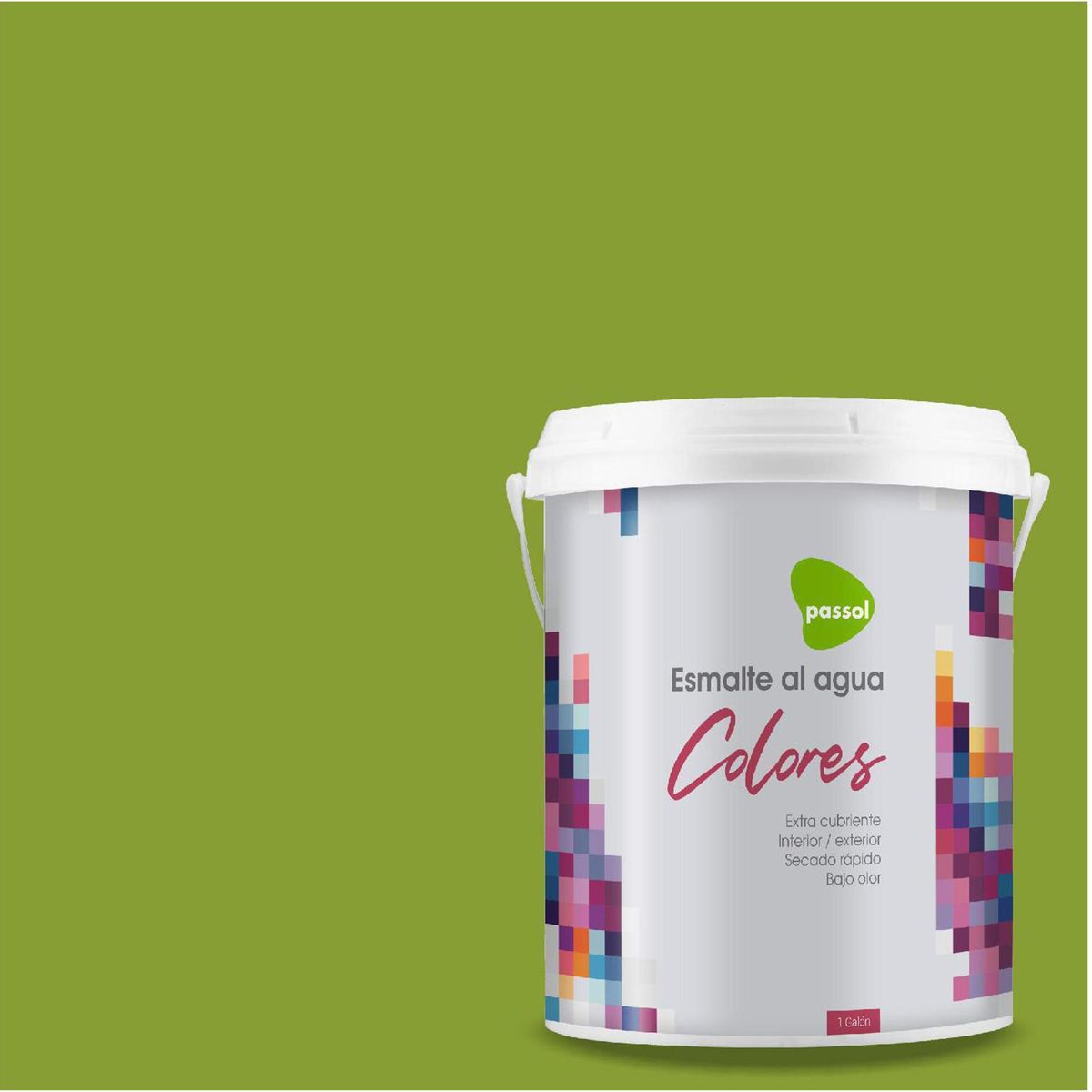 PASSOL - Esmalte al Agua 1 galón(es) Mate Verde Green Valley