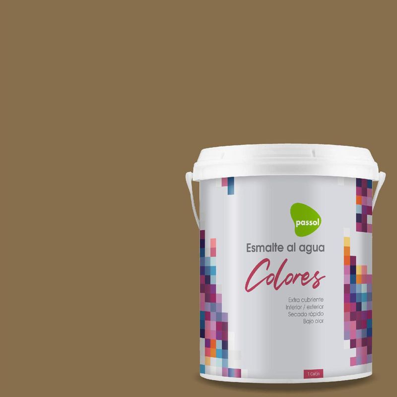 PASSOL - Esmalte al Agua Mate 1 galón(es) Café Jungle Plum