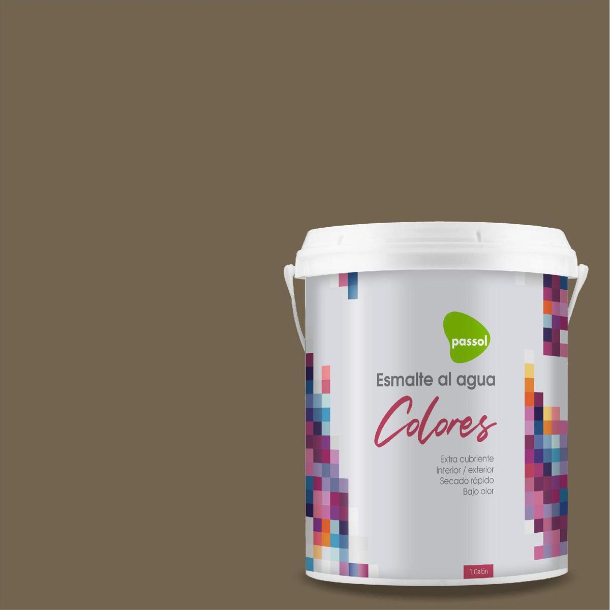 PASSOL - Esmalte al Agua Mate 1 galón(es) Café Marsupial