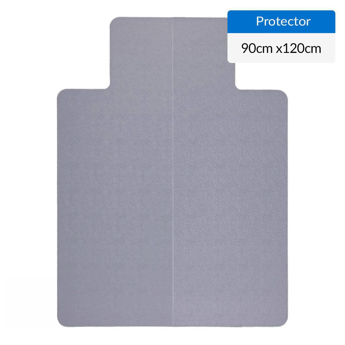 DIB - Protector Piso Chairmat Duro 90x120 cm PVC Gris