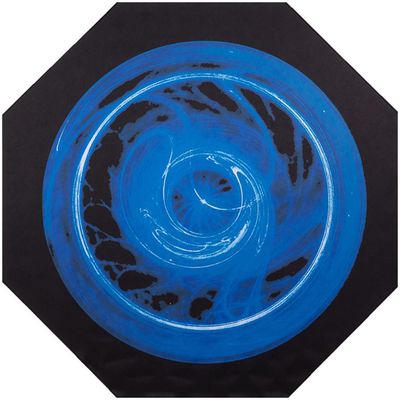 Imagen 2 del producto Protector Piso Gamer 117x117 cm Goma Azul