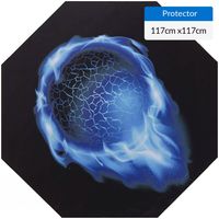 Protector Piso Gamer 117x117 cm Goma Multicolor